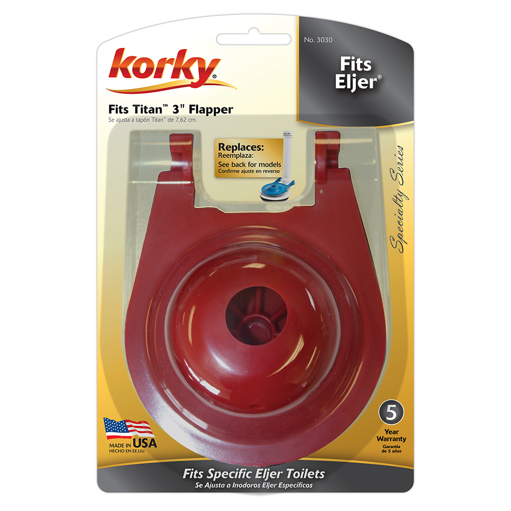 Large 3" Fits Eljer® Titan™ Replacement Toilet Flapper Korky